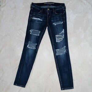 AE distressed skinny jeans